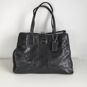 COACH Black Patent Leather F15658 Handbag / Purse